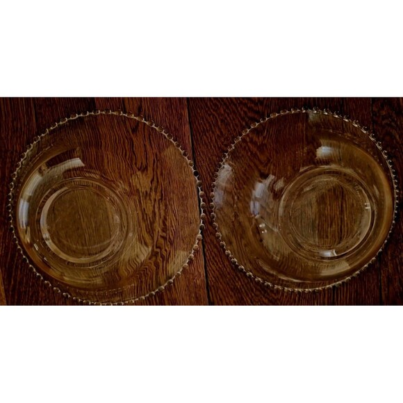 Vintage Candlewick Set Of 2 Serving Bowls 10" Imperial Glass - Picture 4 of 4